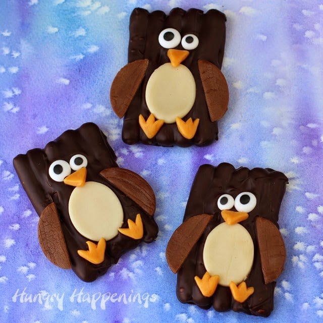Chocolate Pretzel Penguins 