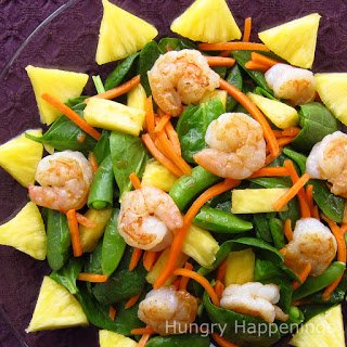 Sunny Shrimp Spinach Salad