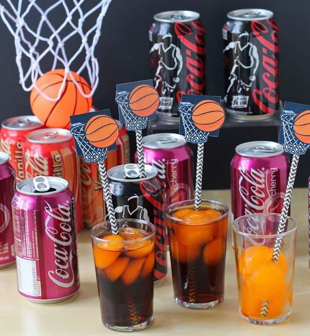 Today I'll show you how to score big points by serving Mini Cherry Coke Basketball Cakes at your NCAA® March Madness Party as part of a sponsored post for #Collective Bias and Coca-Cola. Coca-Cola is a corporate champion of the NCAA#FinalFourPack