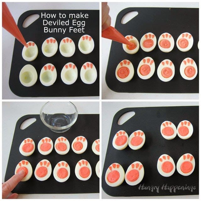 How to make Deviled Egg Bunny Feet