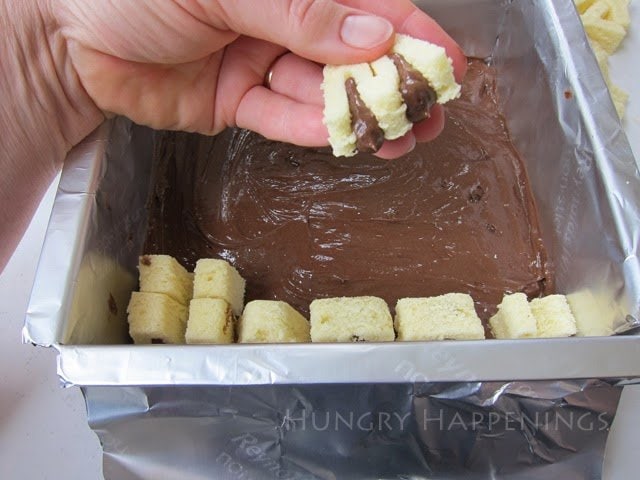 How to make a "Marry Me?" Surprise Reveal Cake. Step-by-step tutorial at HungryHappenings.com
