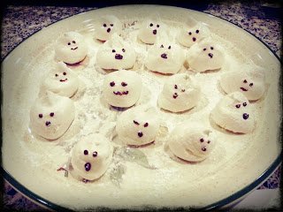 marshmallow ghosts.