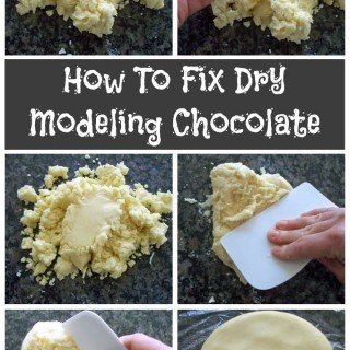 How to fix dry modeling chocolate. Step-by-step instructions.