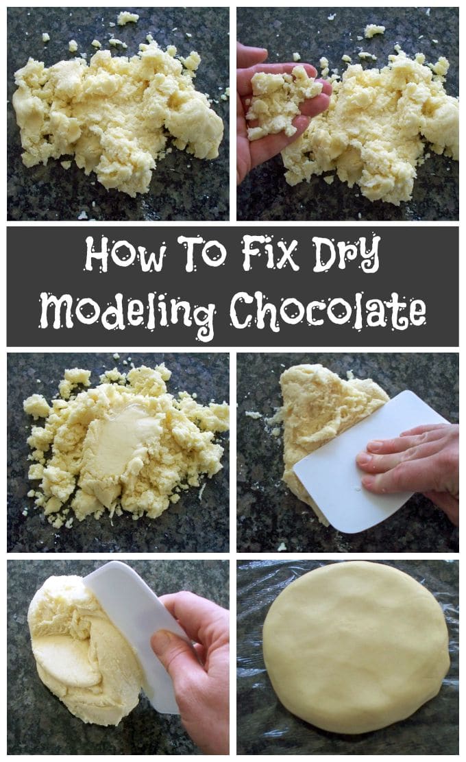 How to fix dry modeling chocolate. Step-by-step instructions.