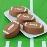 chocolate peanut butter fudge footballs