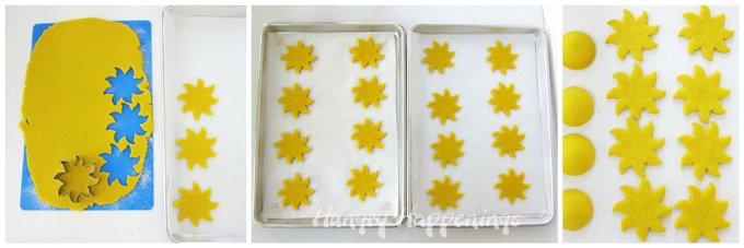 sunshine cut-out cookies.