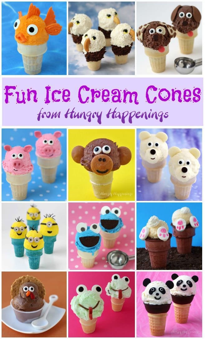 Create some fun in your kitchen this summer by making these cute ice cream cones.