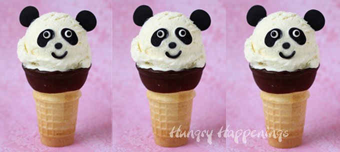 Ice Cream Cone Panda Bears make sweet summertime treats for kids and adults.