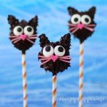 Who needs ordinary peanut butter cups when you can have these adorably cute, decadently rich, Peanut Butter Fudge Filled Black Cat Pops for Halloween? These cute chocolate dipped treats look so sweet that kids will love them, but taste so grown up that adults wont be able to resist.