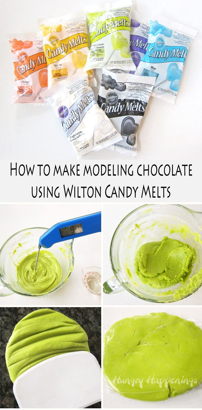 Learn how to make modeling chocolate using candy melts to create edible cupcake wrappers.