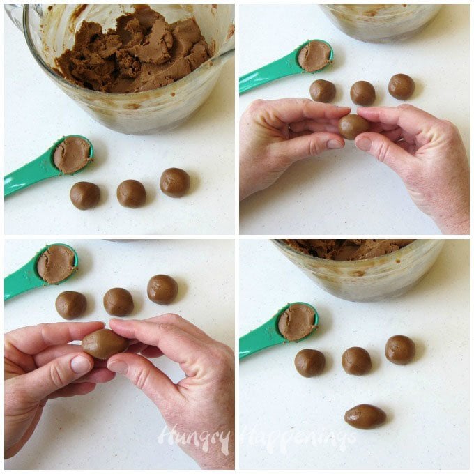 Shape chocolate caramel fudge into footballs before decorating them with white chocolate laces. See how at HungryHappenings.com.
