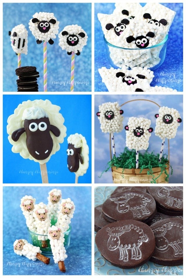 Adorably cute treats made to look like sheep will add a touch of whimsy to your Easter dinner or farm themed party. 