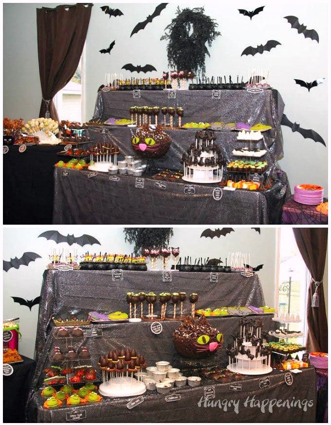 Halloween witch party desserts. 