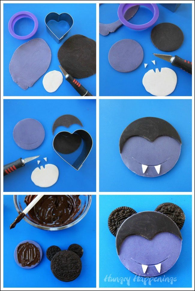 How to make Mickey Mouse Vampire Oreo Cookies