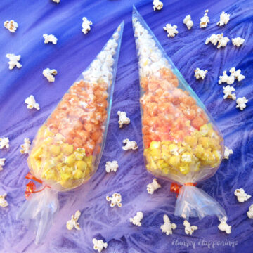 candy corn popcorn bags.