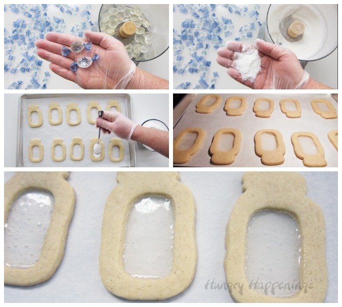 How to make Mason Jar Cookies with Edible Candy Glass.
