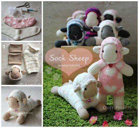 Sock Sheep are the most adorable DIY crafts and make great handmade gifts