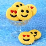If your kids or friends just can't live without using emoji to express their emotions, they will love these sweet smiley face emoji candies made using a simple 2-ingredient fudge recipe. These Easy Fudge Emoji will make fun treats for Valentine's Day or any day.