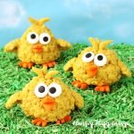 Have some fun with a simple cereal treat recipe this Easter by shaping and decorating them to look like bright yellow Rice Krispie Treat Chicks. In no time at all you can bring life to a whole clutch of these adorable baby chicks.
