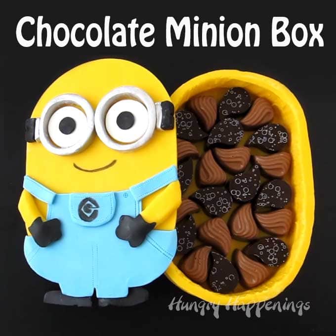 Chocolate Minion Box filled with Handmade Chocolates