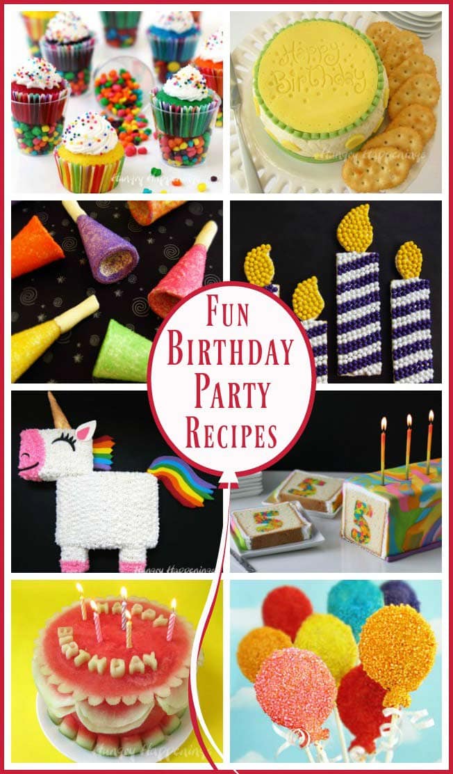Celebrate a birthday with some of the most amazing treats. Hungry Happenings has created some festive birthday party recipes that any birthday girl or boy will love. 