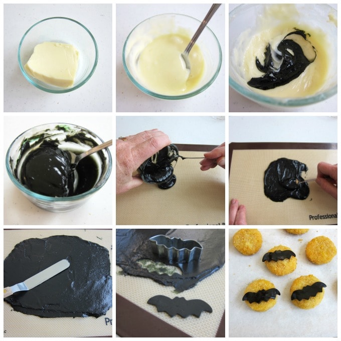 how to make black bat cheese slices
