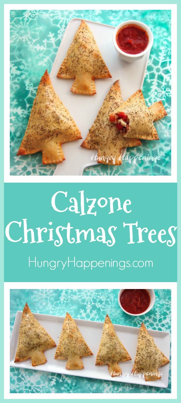 Stuff tree shaped pizza dough with MorningStar Farms® Grillers® Crumbles™ , a blend of cheese, veggies, and pizza sauce. Your whole family with enjoy these Calzone Christmas Trees. #VeryVeggieHoliday #collectivebias #ad