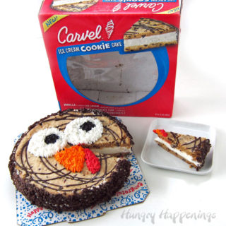 Ice Cream Cookie Cake Turkey for Thanksgiving