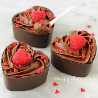 Chocolate Mousse Cup Hearts