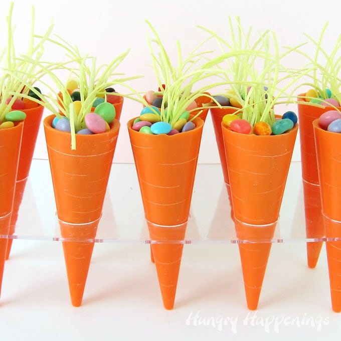 Carrot Candy Cups filled with Easter treats