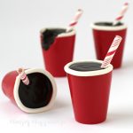 Chocolate cola truffles in edible red cups are fun desserts for any party.