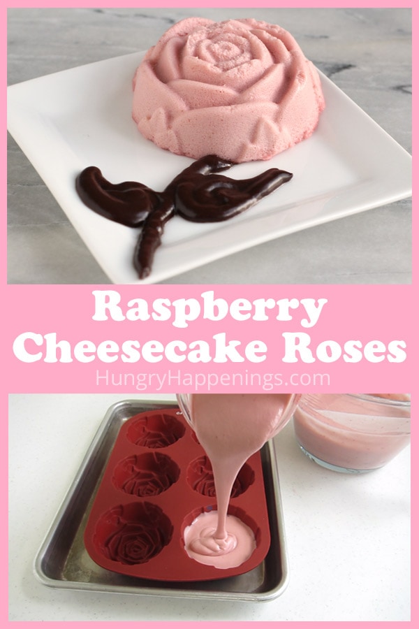 Raspberry Cheesecake Roses make great desserts for Mother's Day, weddings, bridal showers, ladies luncheons, or garden parties.