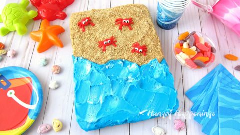 Brownie Beach - An Easy Beach Cake with Video Tutorial