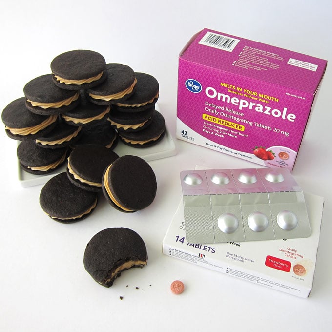 Reduce heartburn caused by eating chocolate using Kroger Omeprazole ODT.