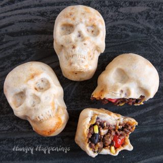 Burrito Skulls Halloween and Day of the Dead Recipes