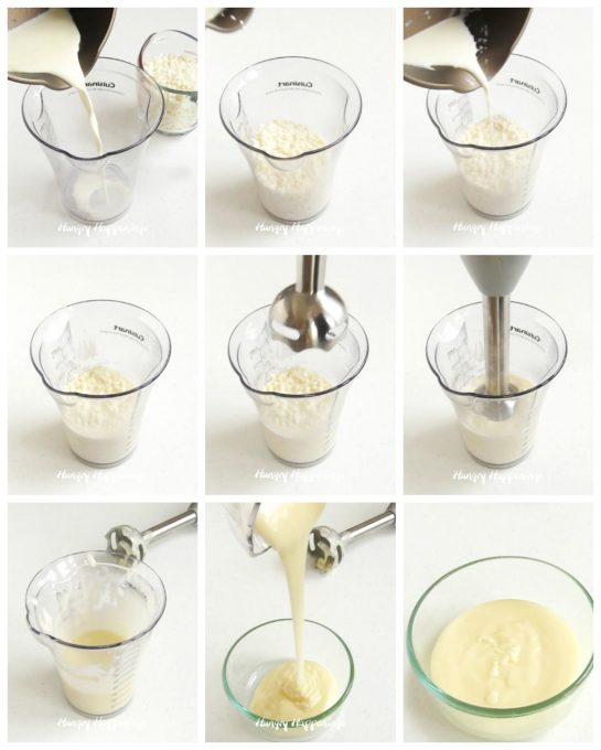 step-by-step process of making white chocolate ganache for truffles