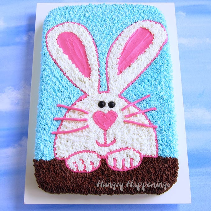 Easter Bunny Sheet Cake Recipe image