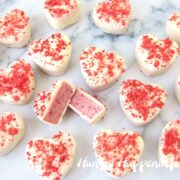 strawberry truffle hearts