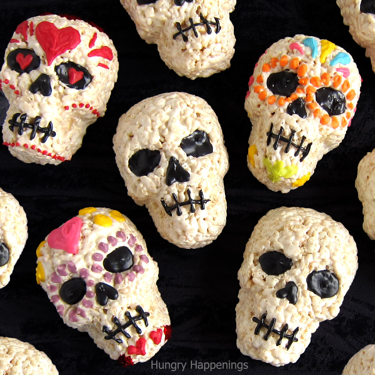 Rice Krispie Treat Sugar Skulls