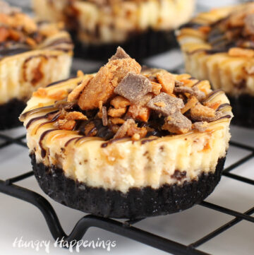 Mini Butterfinger Cheesecakes Recipe Image