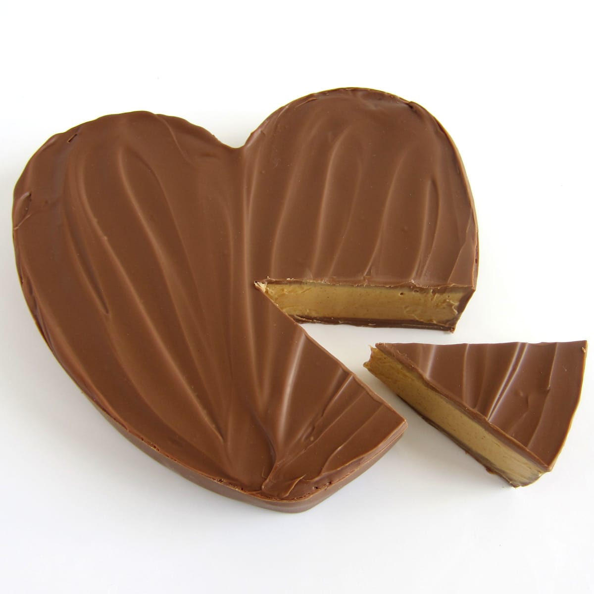 Copycate giant Reese's Cup Heart - chocolate peanut butter cup heart