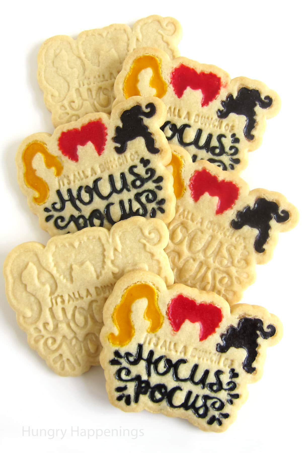Hand painted Hocus Pocus cut-out sugar cookies