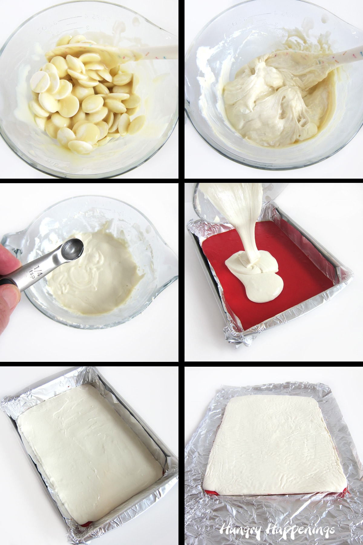 make white fudge using white candy melts, sweetened condensed milk, and peppermint oil