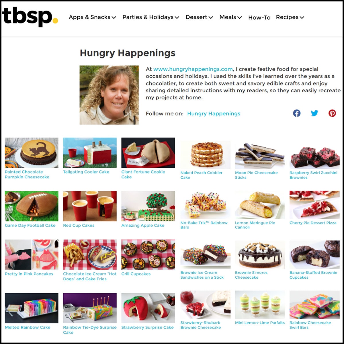 Hungry Happenings recipes featured on Tablespoon dot com