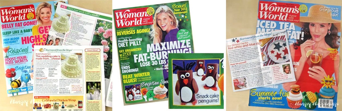Hungry Happenings recipes featured in Woman's Word Magazine