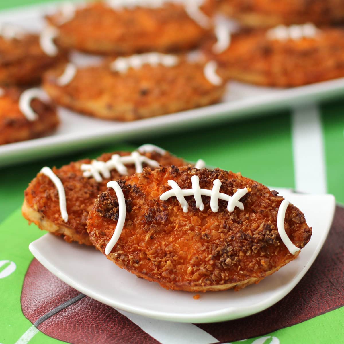 football appetizers potato cakes