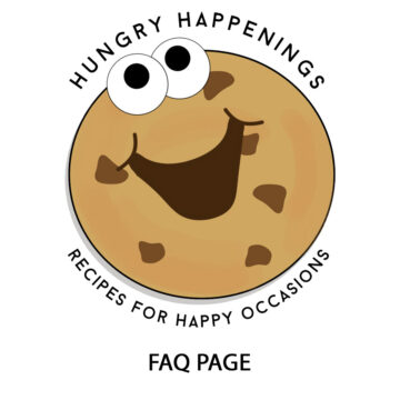Hungry Happenings food blog FAQ page