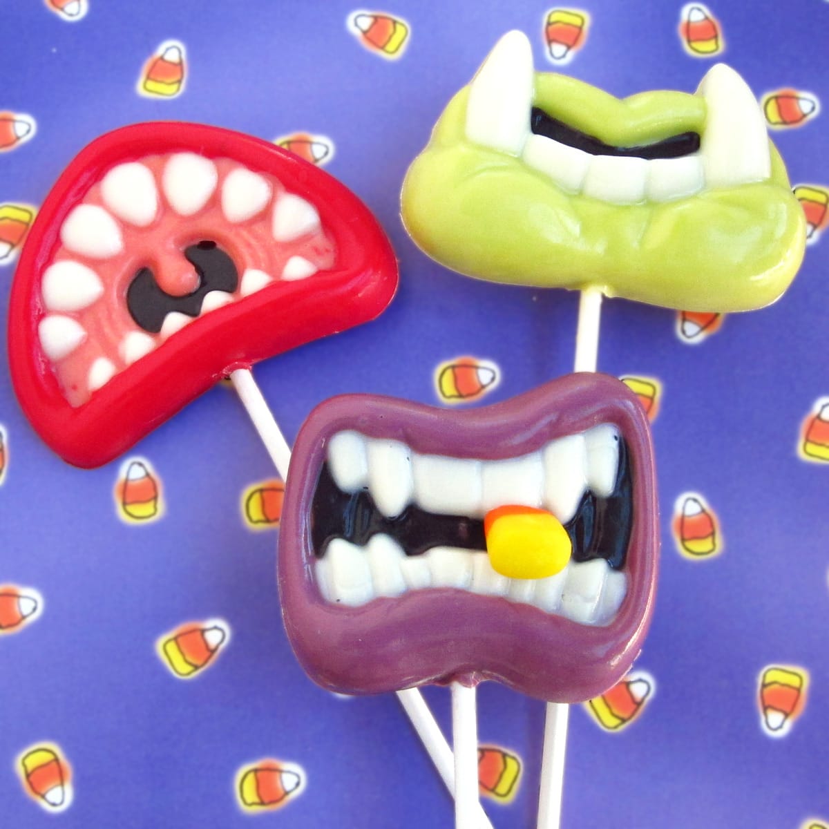 Halloween lollipop monster's fangs