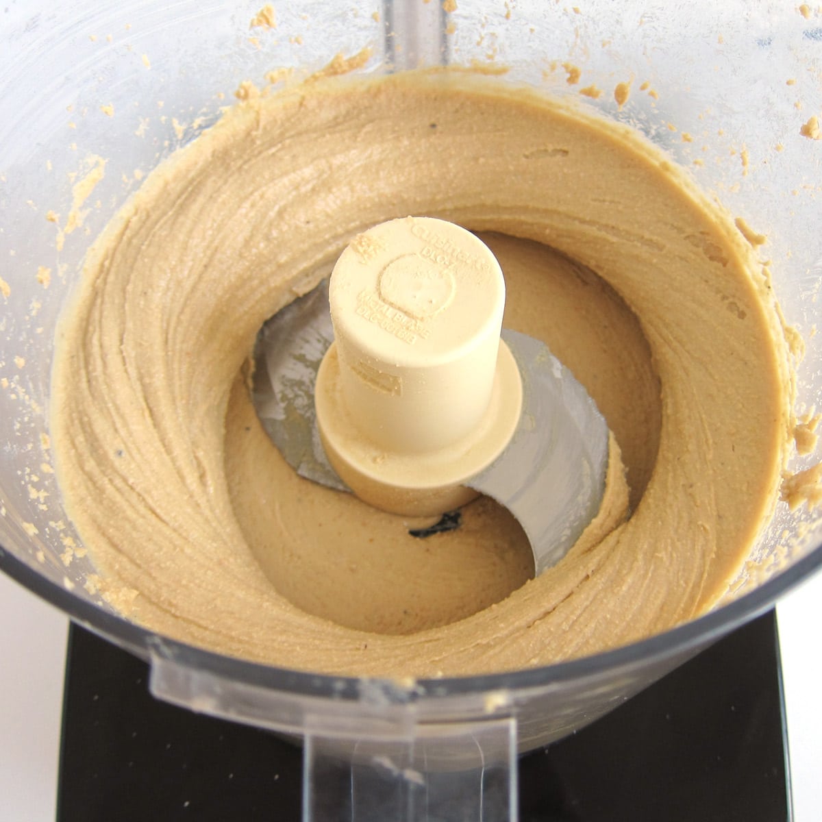 homemade cashew butter made in a food processor.